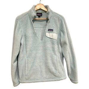 Patagonia - Women's size Medium light blue fleece jacket
